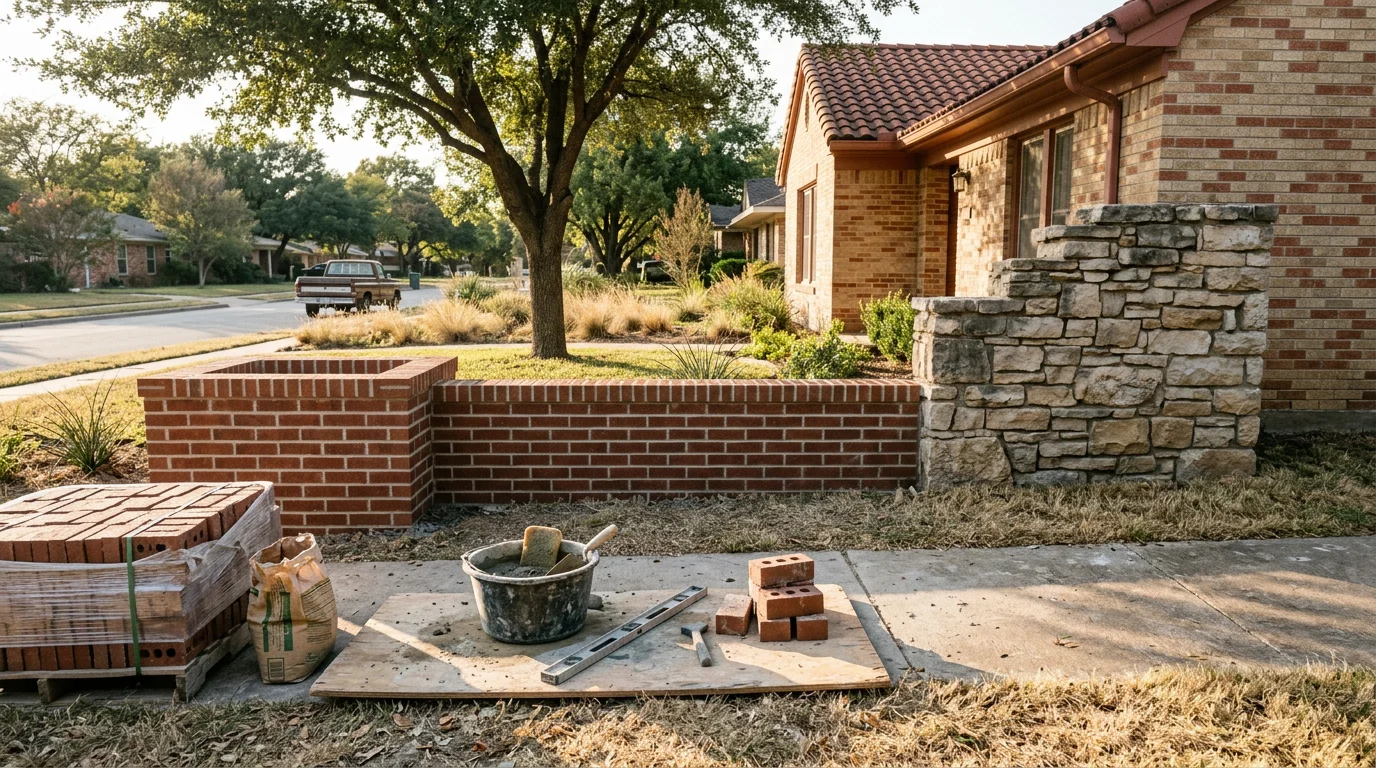 Brick and block masonry repair by Cosmo Foundation Repair & More LLC in Fort Worth, Texas